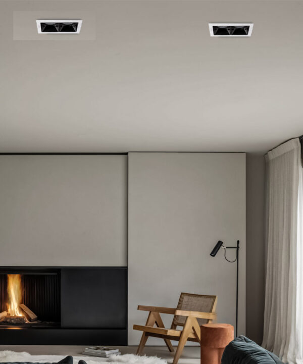 قاب چراغ سقفی توکار