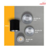 چراغ سقفی روکار 4 وات شعاع مدل SH-3016