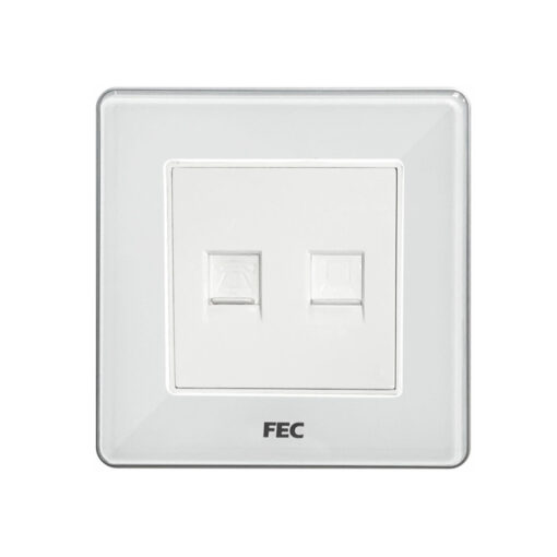 پریز تلفن و شبکه فاین الکتریک مدل FEC-PS-02