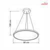 چراغ آویز گرد 60 وات فاین الکتریک مدل FEC-H160