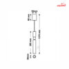 چراغ آویز COB استوانه ۷ وات فاین الکتریک FEC-HS107