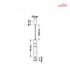 چراغ آویز COB استوانه 12 وات فاین الکتریک FEC-HS112
