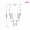 لامپ حبابی 24 وات SMD فاین الکتریک FEC-G120 پایه E27