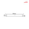 چراغ دیواری ال ای دی 36 وات ضد آب فاین الکتریک FEC-4012