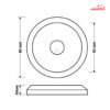 چراغ روکار کابینتی 1.5 وات فاین الکتریک FEC-1124