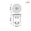 سنسور حرکتی هالوژنی PIR فاین الکتریک FEC-40C