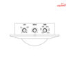 سنسور سقفی مایکروویو توکار برش 6 سانتی فاین الکتریک FEC-753