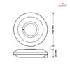 سنسور سقفی مایکروویو روکار فاین الکتریک FEC-700C