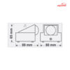 چراغ دکوراتیو 3 وات لنزدار فاین الکتریک FEC-6003LENS