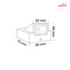 چراغ دکوراتیو یکطرفه 3 وات فاین الکتریک FEC-6003
