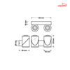 چراغ دکوراتیو دو شعله 10 وات فاین الکتریک FEC-6603