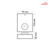 چراغ دکوراتیو یک طرفه 3 وات فاین الکتریک FEC-6062