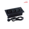 پریز رومیزی سه پریز برق نستک کد KM1SE00X03