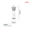چراغ حیاطی زمینی شب تاب SH-105410210 مدل کارن 1