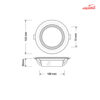 چراغ توکار 9 وات SMD برش 10 فاین الکتریک مدل FEC-2130