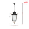 چراغ حیاطی سقفی آویز شب تاب مدل روژان SH-108902020