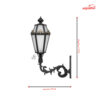 چراغ حیاطی دیواری شب تاب مدل برنارد SH-109091710