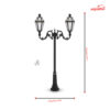 چراغ حیاطی ایستاده شب تاب مدل برنارد SH-109022710