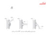 چراغ سقفی و دیواری 140 وات گلنور مدل مریخ 1-i