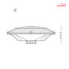 چراغ پارکی ایستاده 35 وات گلنور مدل تترا LED