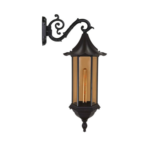 چراغ دیواری حیاطی و پارکی بیتانور مدل شش ضلعی چتری بلند کد chb-5602