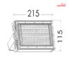 پروژکتور صنعتی 50 وات SMD پارس شعاع توس مدل اکوآتریا