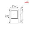 نورافکن ال ای دی 100 وات افراتاب مدل AF-SFL-100W