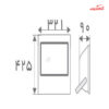 نورافکن ال ای دی 150 وات افراتاب مدل AF-SFL-150W