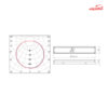 چراغ LED روکار 36 وات آلتون رای مدل آیسان SN31