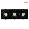 قاب هالوژن سقفی توکار سه تایی شعاع مدل SH-6303