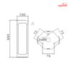 چراغ حیاطی شعاع مدل SH-6402