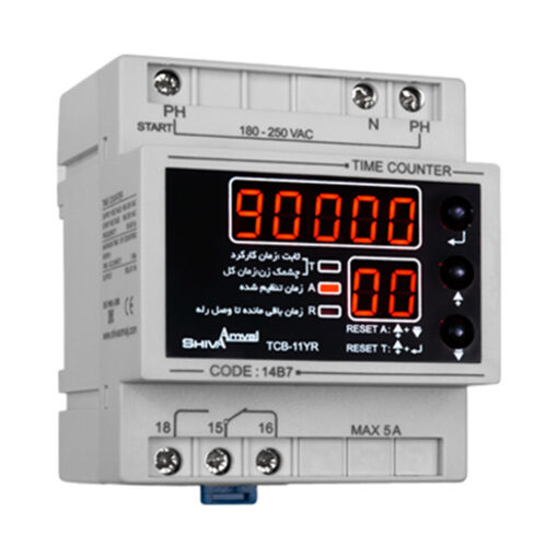 ساعت کار با رله خروجی قابل تنظیم مدل TCB-11YR کد 14B7 شیوا امواج