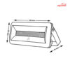 پروژکتور 50 وات بیلبوردی اس ام دی آذر طیف سری بیلبوردی کد FS50W-BL