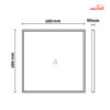 فریم تبدیل پنل توکار به روکار 60 در 60 آذر طیف کد FRAME