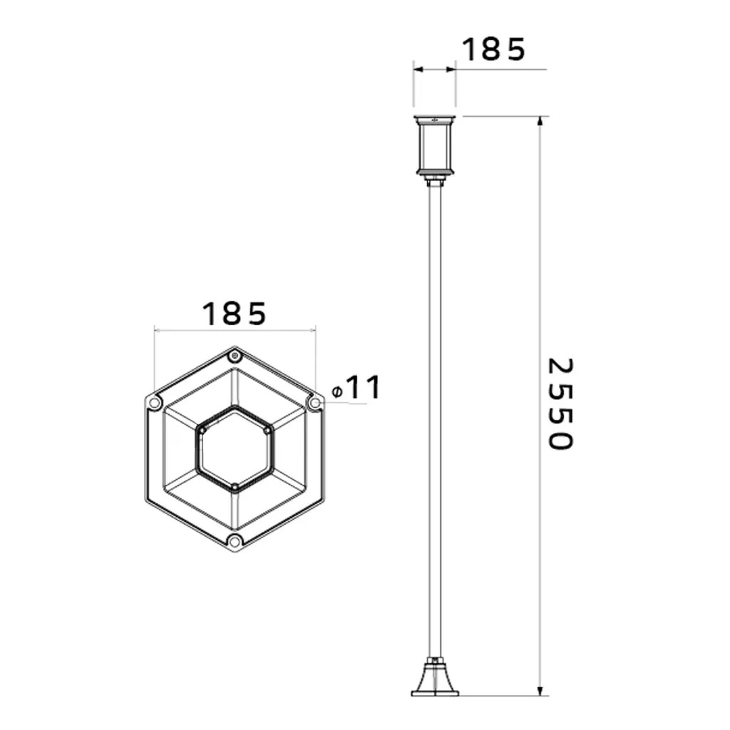 5 چراغ حیاطی ایستاده
