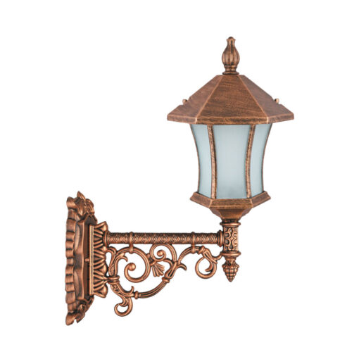 چراغ دیواری پارکی تکشیدفام مدل ویکتوریا کمرباریک کد 8205-16