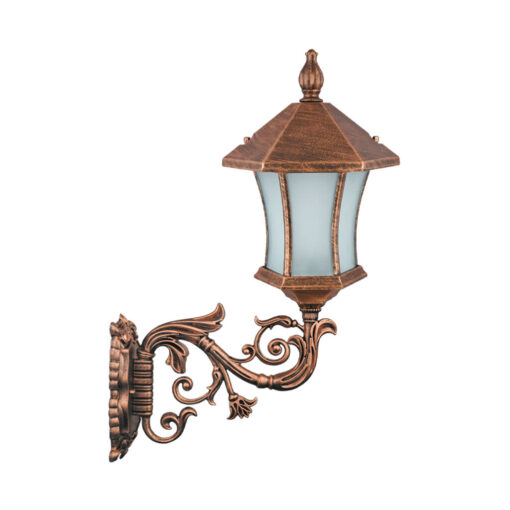 چراغ دیواری پارکی تکشیدفام مدل ویکتوریا کمرباریک کد 8204-16