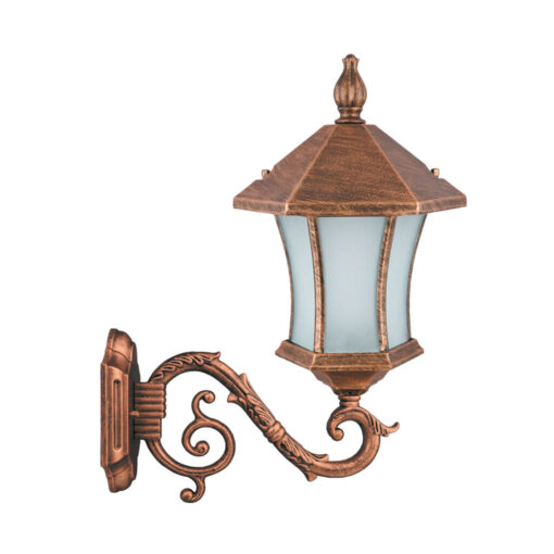 چراغ دیواری پارکی تکشیدفام مدل ویکتوریا کمرباریک کد 8202-16