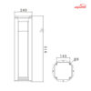 چراغ حیاطی شعاع مدل SH-16103