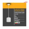 چراغ سقفی آویز شعاع مدل SH-5017S-20W