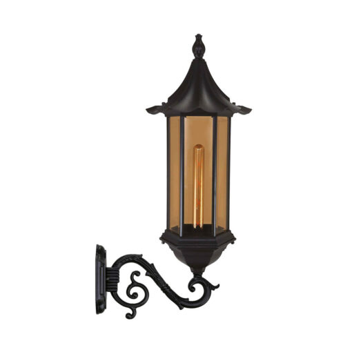 چراغ دیواری پارکی بیتانور مدل شش ضلعی چتری بلند کد 560222chb