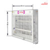 حشره کش برقی جذبی 2 در 20 وات بلند شهاب گستر مدل FM2x20WB