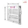 حشره کش برقی جذبی 3 در 20 وات بلند شهاب گستر مدل FM3x20WB