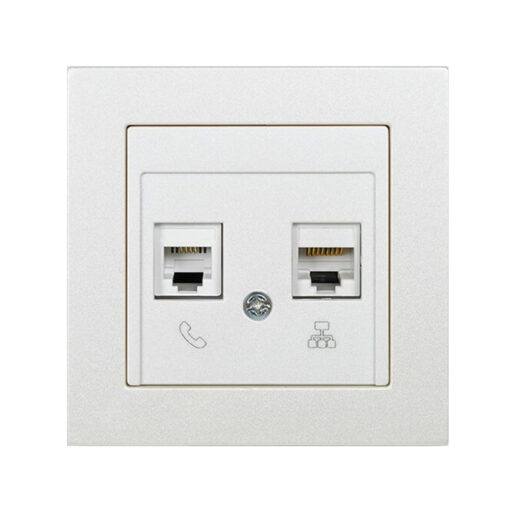 پریز شبکه و تلفن اویدنت کدMC2TN00X02