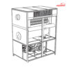 کوره هوای گرم سانتریفیوژ 300 هزار کیلو کالری نیرو تهویه البرز مدل KHG-300