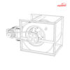 کوره هوای گرم سانتریفیوژ 300 هزار کیلو کالری نیرو تهویه البرز مدل KHG-300
