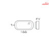 چراغ سقفی ال ای دی روکار 8 وات افراتاب کد AF-BT-8WE