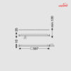 پنل LED توکار 49 وات 60×60 مازی نور مدل الگانس مناسب سقف کاذب سازه نمایان