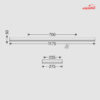 پنل LED روکار 49 وات 30×120 مازی نور مدل الگانس