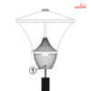 چراغ حیاطی و پارکی 35 وات گلنور مدل برلیان TC